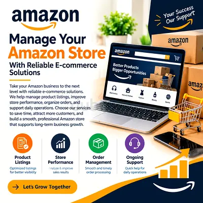 Manage Your Amazon Store  With Reliable  E-Commers Solution
