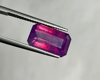 no heat/treat 7 ct GRS certified azad khashmir purple/red/blue sapphire.