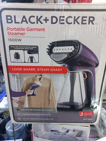 Black+Decker 1500W Portable Garment Steamer - Like New