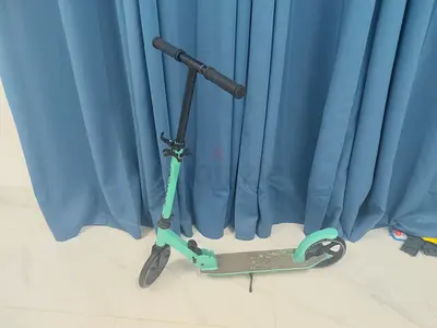 Teal and Black Adjustable Kick Scooter
