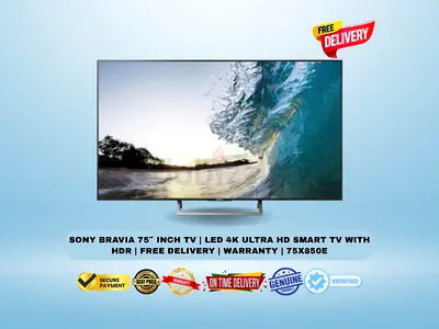 Sony BRAVIA 75″ Inch TV | LED 4K Ultra HD Smart TV with HDR | Free Delivery | Warranty | 75X850E