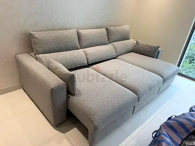 Ikea eskilstuna L shape sofa bed under storage