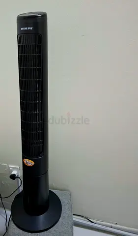 NikaiTall Tower Fan - Black