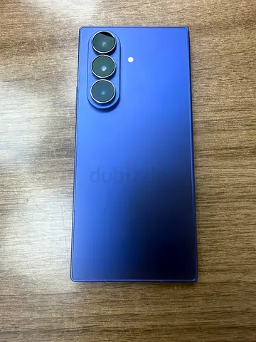 Samsung Galaxy phone - blue, good condition, triple camera (back only shown)