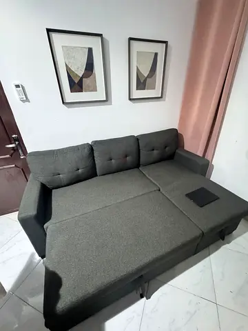 L-shape sofa bed