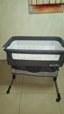 Bonfino Portable Baby Bassinet / Co-Sleeper - Grey