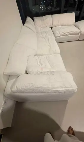 Marina Home Luscious feather 🪶 filled modular sofa with footstool