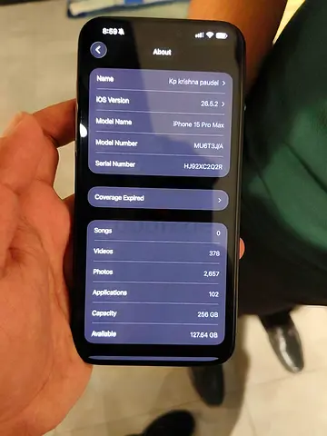 I phone 15 pro max 256