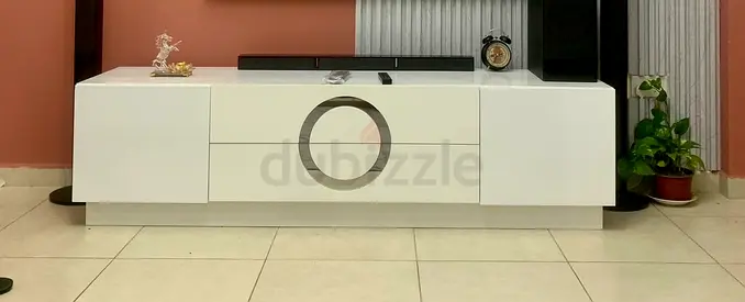The one TV Unit white with storage