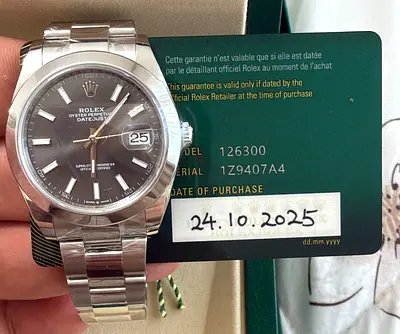 Rolex Datejust 41mm stainless steel watch - Grey dial