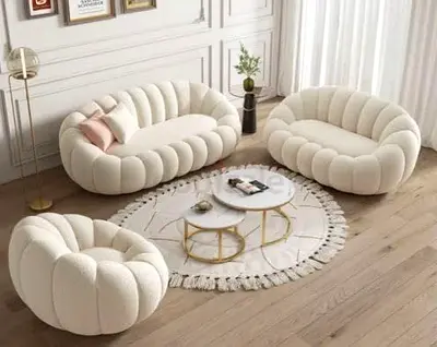 White cloud bubble 3+2+1  living room sofa