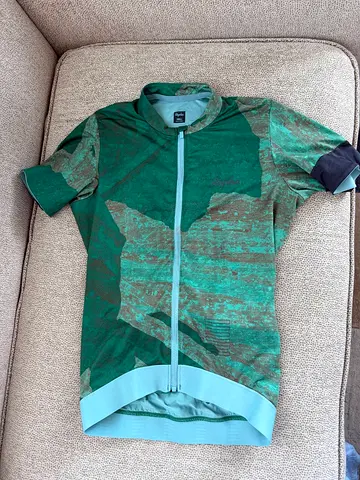 Rapha Men's short-sleeve cycling jersey - green camo, size S