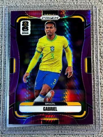 Gabriel Magalhães 2026 Panini Prizm World Cup Purple Hyper /299