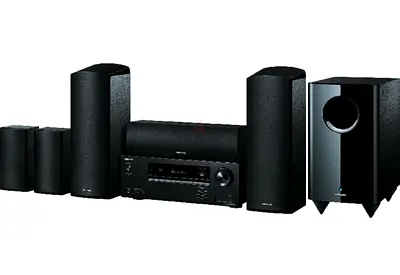 Onkyo 7.1 Channel Dolby Atmos Home Theater System with AV Receiver and Subwoofer