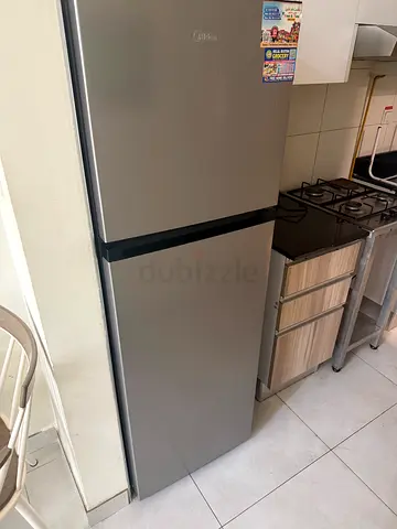 Silver Top-Freezer Refrigerator - Good Working Condition