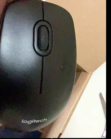Logitech Wired  Mouse Black