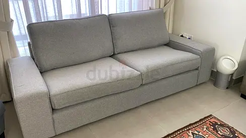 IKEA KIVIK Three-Seat Sofa – Light Grey