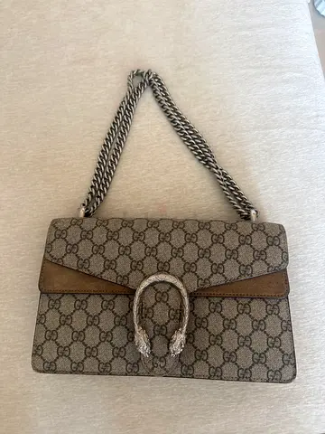 Gucci Dionysus GG Supreme Shoulder Bag - Beige/Brown