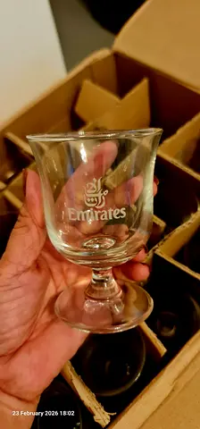 Emirates Wine & Champagne Glasses 🥂