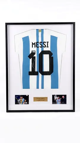 Authenticated Personally signed Lionel Messi Argentina #10 Jersey (Framed) - World Cup 2022