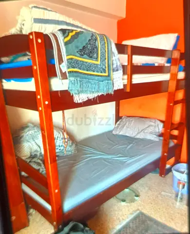 Solid wood bunk bed