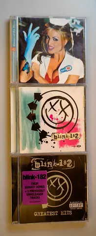 PRELOVED | Blink-182 CD Collection — 3 CDs (Greatest Hits + Self-Titled + Enema of the State)