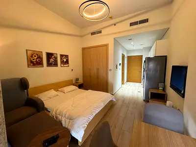 Compact and Cozy Furnished Studio || Adjacent to Metro Station | Pay Monthly or Yearly Rent