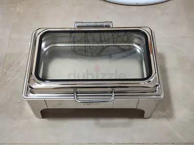 Stainless Steel Chafing Dish / Food Warmer with Glass Lid