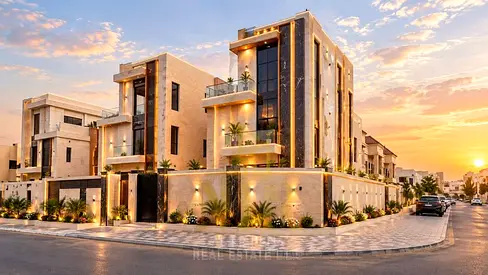فيلا زاوية على شارعين في الحليو 2 | 6 غرف ماستر | طابقين + روف | شامل رسوم التسجيل والتمليك