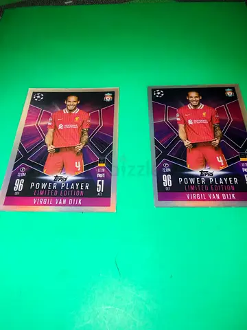 Topps Power Player Limited Edition Virgil Van Dijk Trading Cards