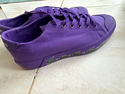 Purple Lacoste canvas sneakers - men's/women's casual shoes