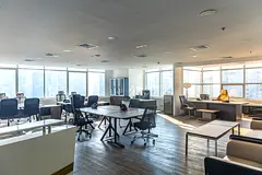 Fully Furnished Office Vacant in Mazaya BB-2 High Floor