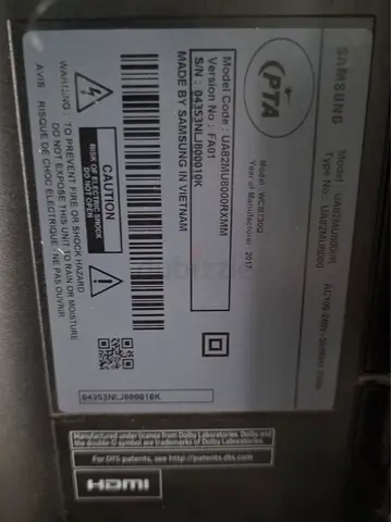 Used 82 inch Flat Panel TV - Good Working Condition i don't have one connect cord and 2 minor lines