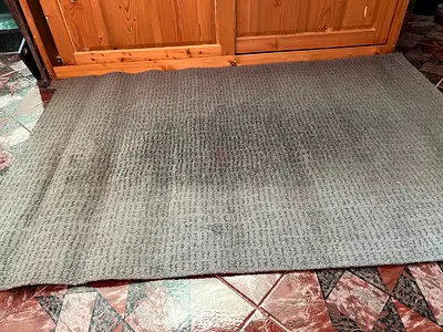 Soft Textured Grey Area Rug – Modern Low/Medium Pile