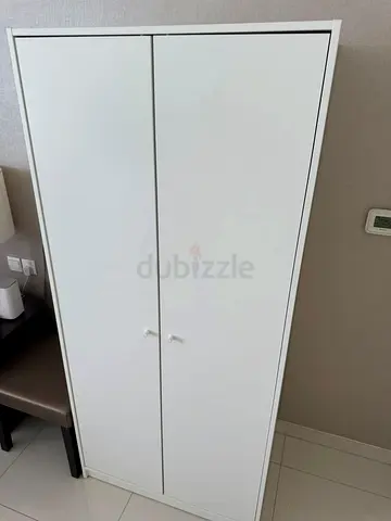 IKEA White Wardrobe - Perfect Condition, with Hanging rail at Best Price