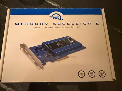 OWC Mercury Accelsior S PCIe SATA Adapter - New, No Drive