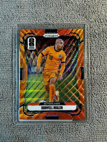 Donyell Malen 2026 Panini Prizm World Cup Orange Wave /125