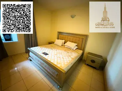 شقة غرفة وصالة مع بلكونة و2 حمام للإيجار الشهري في برج أورينت B - عجمان