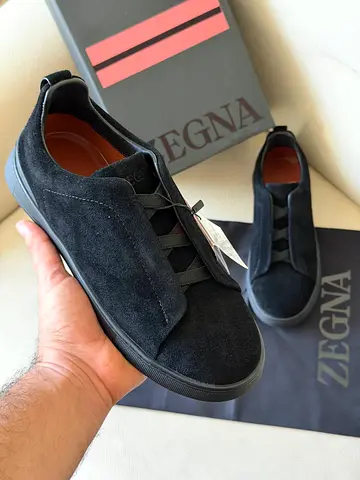 Zegna black men's sneakers - size 40-46 (SUPER MASTER QUALITY)