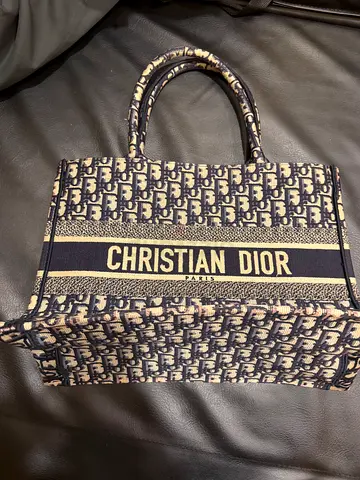 Dior book tote bag in black