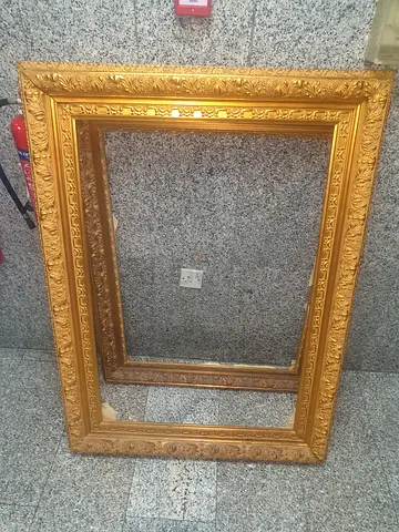 Moving out urgent sale! 2 matching ornate gold decorative frames with hanging hardware already mou