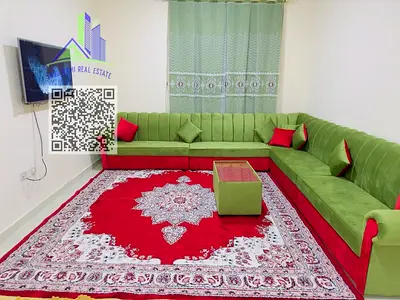 غرفتين وصالة - اجار شهري - شامل الفواتير والانترنت والصيانة - مفروش - فرش نظيف