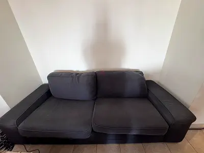 IKEA kivik 3-seater size dark grey fabric sofa, good condition.
