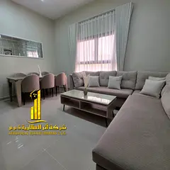 Luxury apartment, second occupancy. Two bedrooms, living room, and open balcony. Ajman Corniche. Ful
