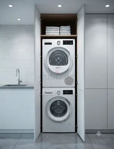 Bosch Series 8 Smart Laundry Set – 9kg Washer & 9kg Dryer with Wi-Fi Diagnostics