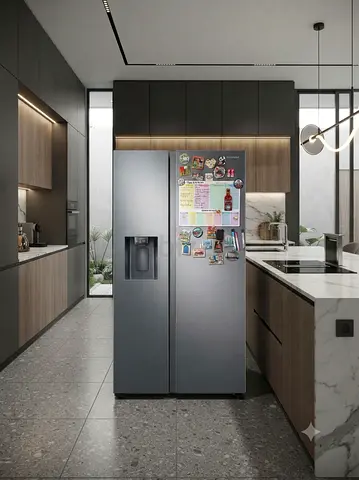 Samsung Side-by-Side Refrigerator Freezer – Water Dispenser & Ice Maker
