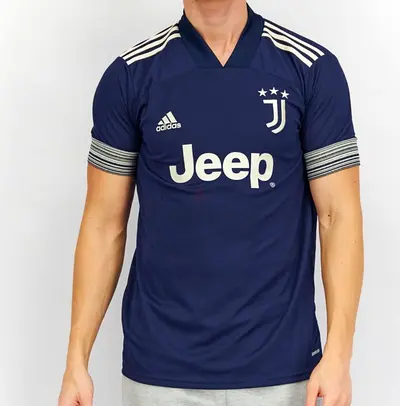 Navy Juventus Adidas Football Jersey - Jeep Logo, Size XL