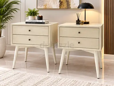 West Elm Mid-Century Closed Bedside Tables
