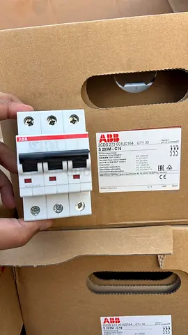ABB S203M-C16 3-pole MCB Circuit Breaker - New in Box