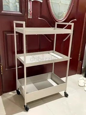 grey bathroom trolley/cart